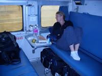 Rita in train